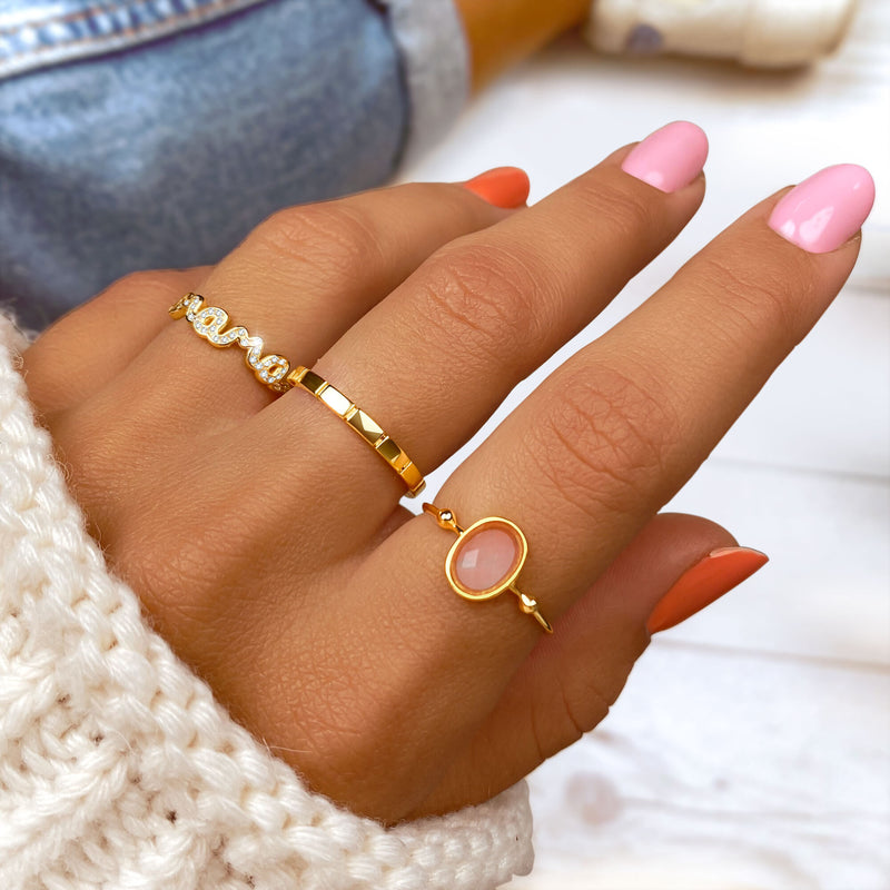 "Pink Glossy" Ring