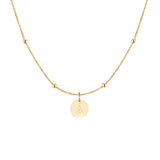 "Initial Circle" Necklace - SophiaJewels