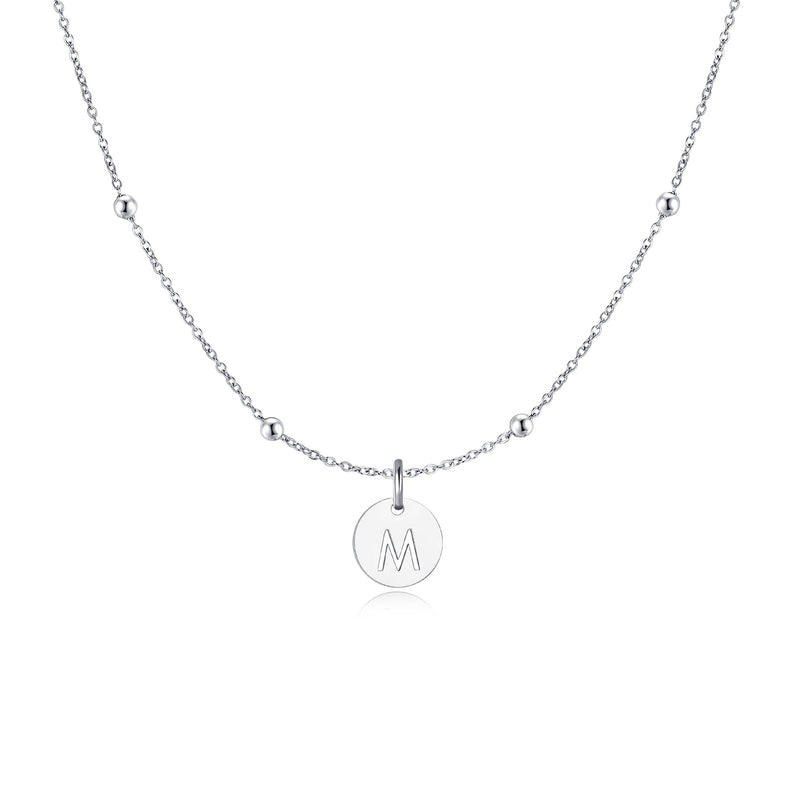 "Initial Circle" Necklace - SophiaJewels