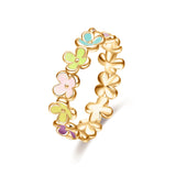 "Colorful Flowers" Ring - SophiaJewels